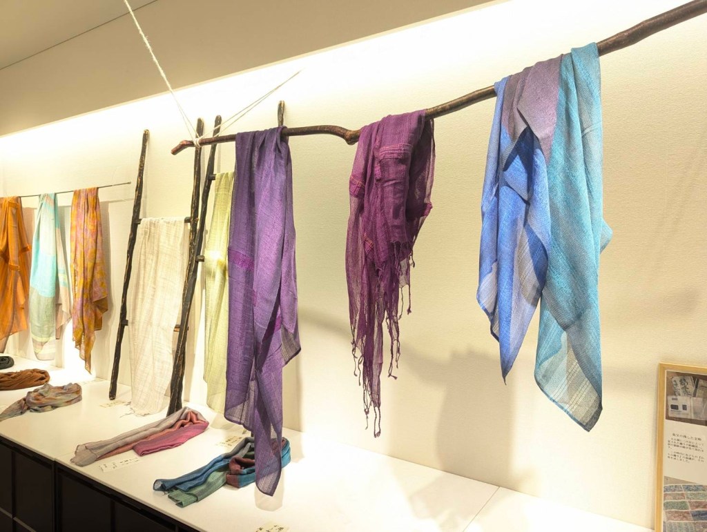 Textiles on display